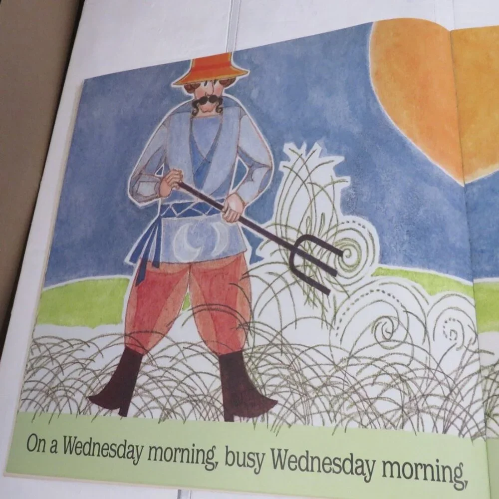Busy Monday Morning BIG BOOK (almost 2 feet tall) with (2) student story books